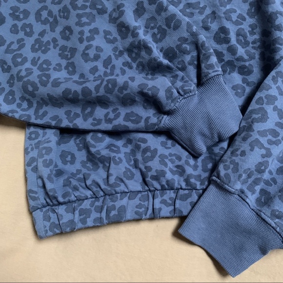 Z Supply Blue Leopard Sweatshirt - like new! - Picture 4 of 4